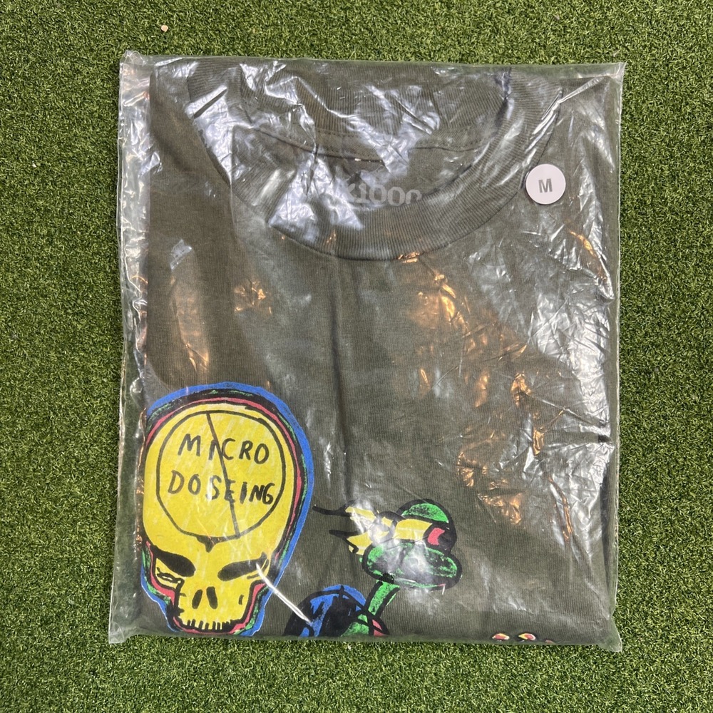 GX1000 Ninja Turtles x Joe Roberts  No Microdosing Shirt Medium New Sealed Green
